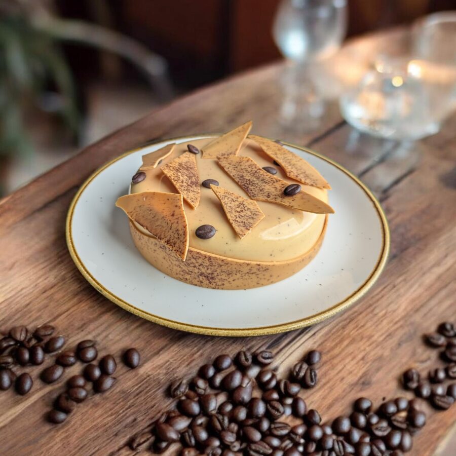 Entremet café et chocolat dulcey